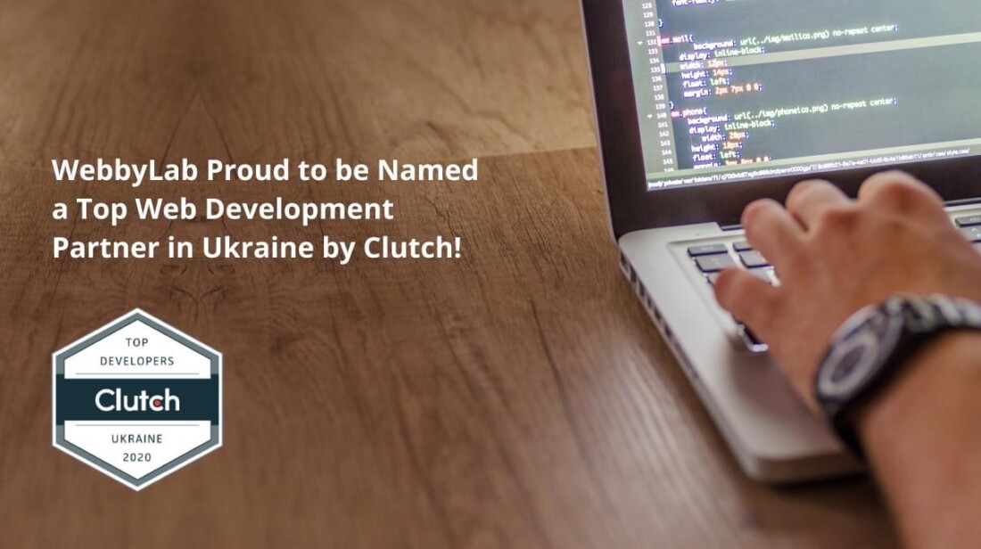 WebbyLab пишається званням провідної компанії з веб-розробки в Україні за версією Clutch!