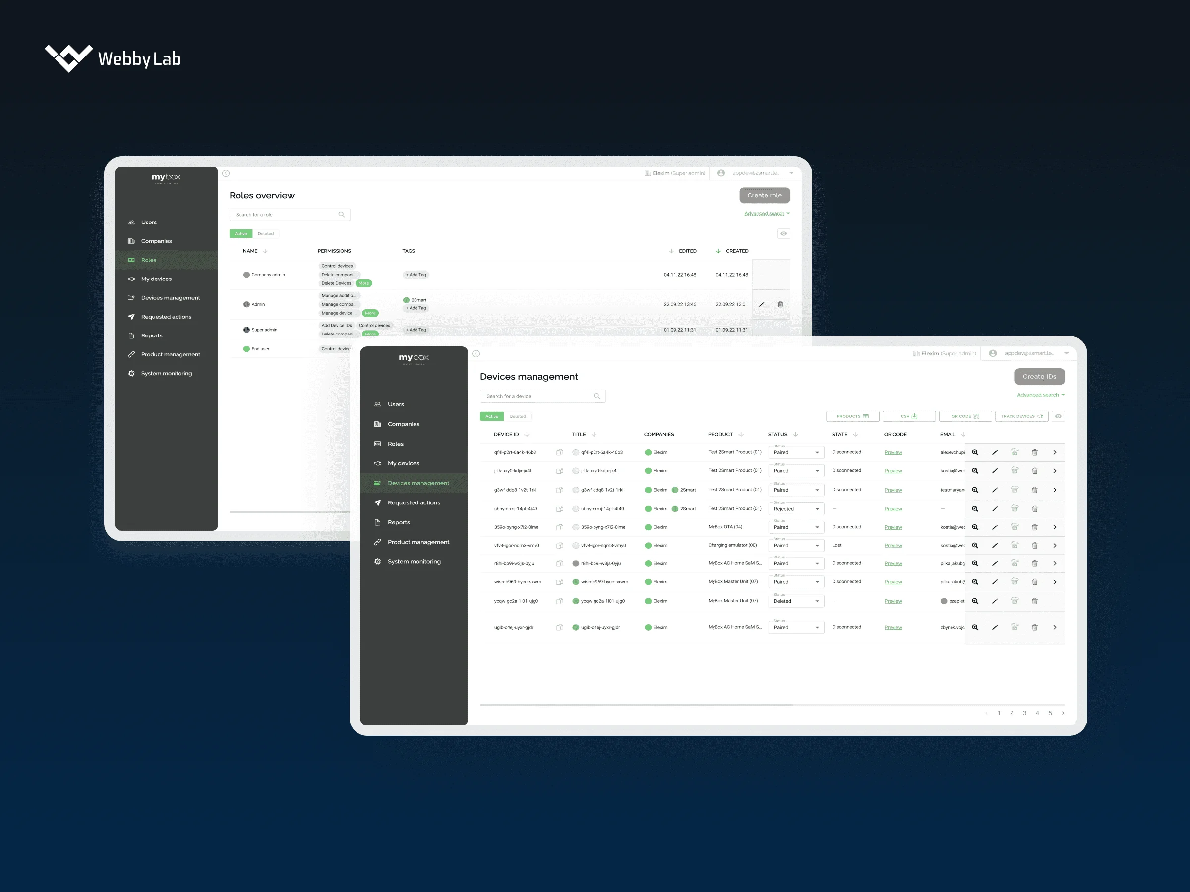  Viewing the interfaces of connected devices through the MyBox dashboard