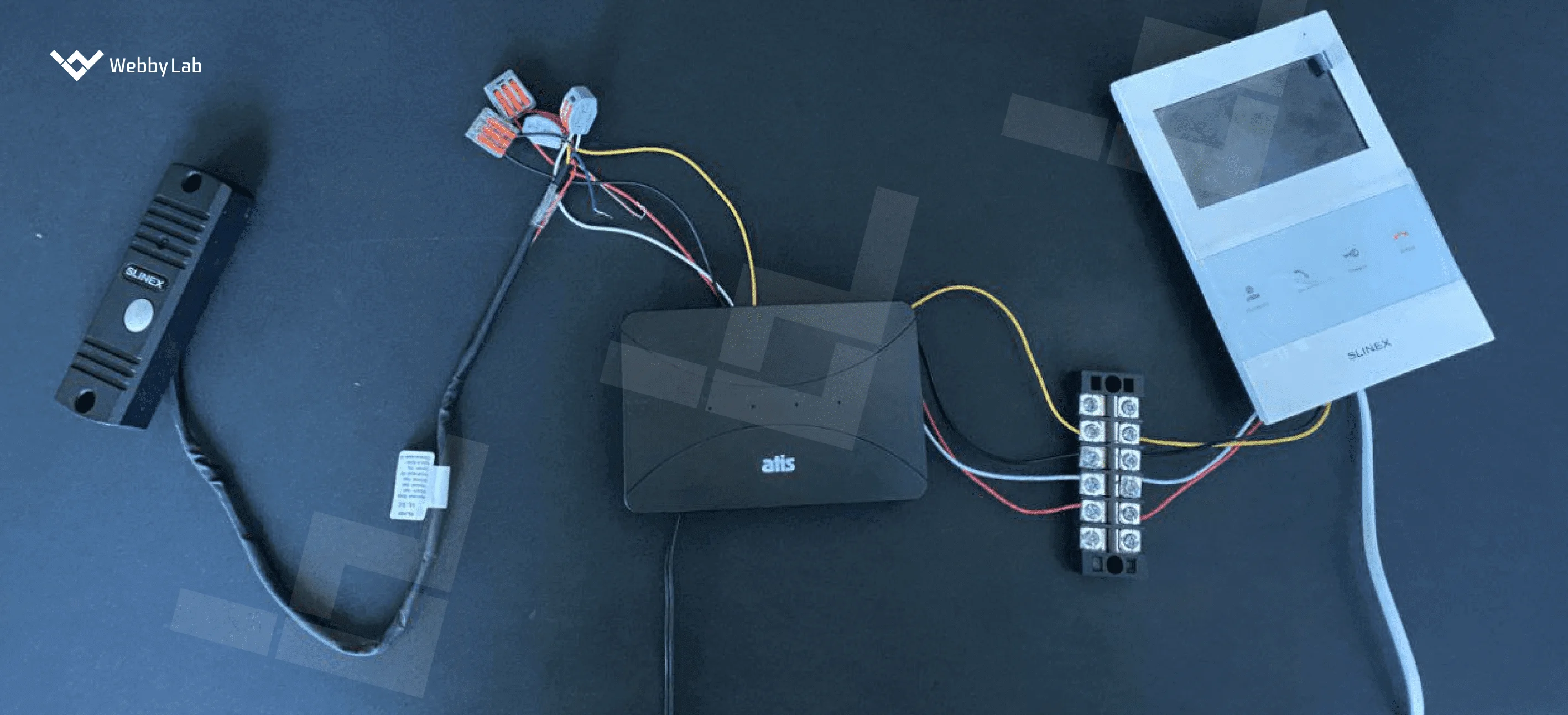 The prototype of the analog intercom converter created by WebbyLab