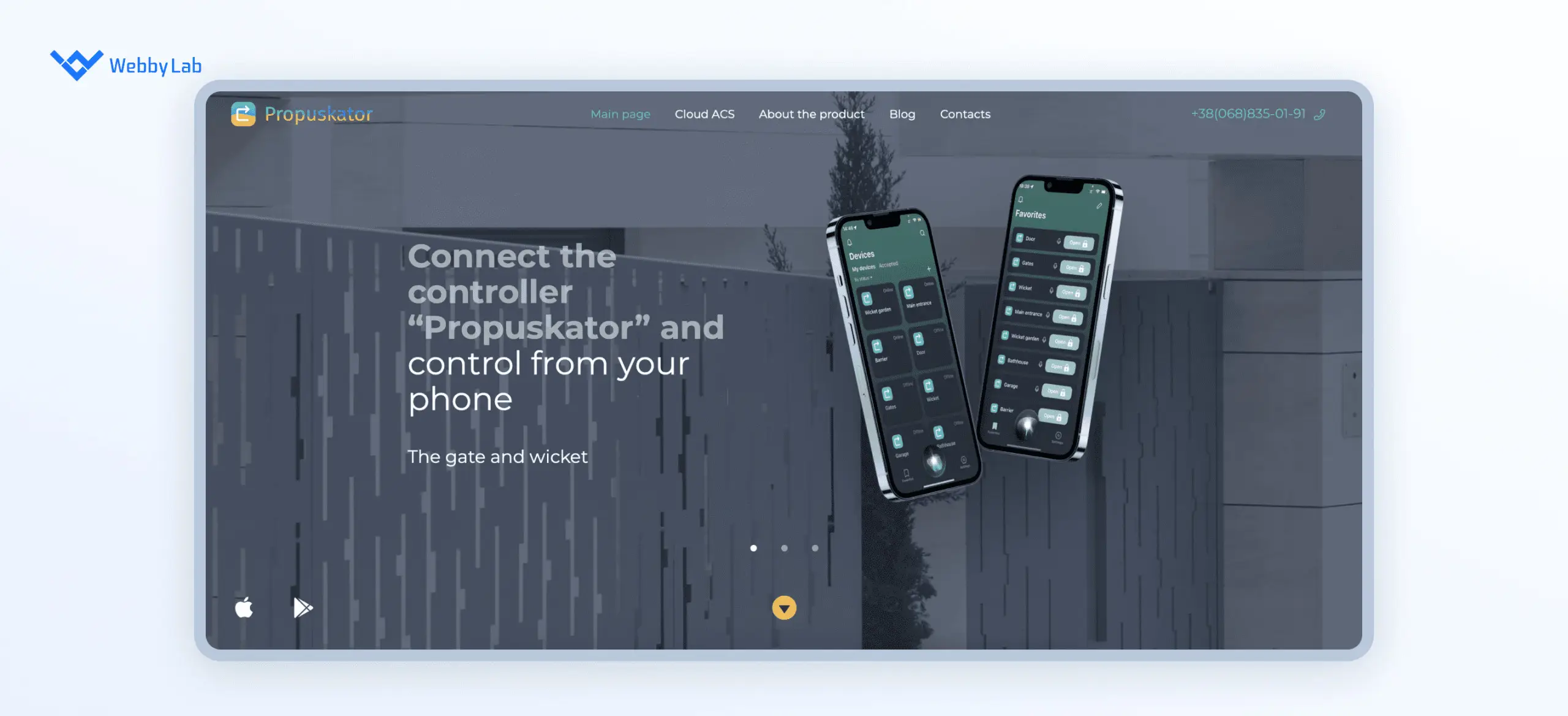 The Propuskator access control and management system developed by WebbyLab.