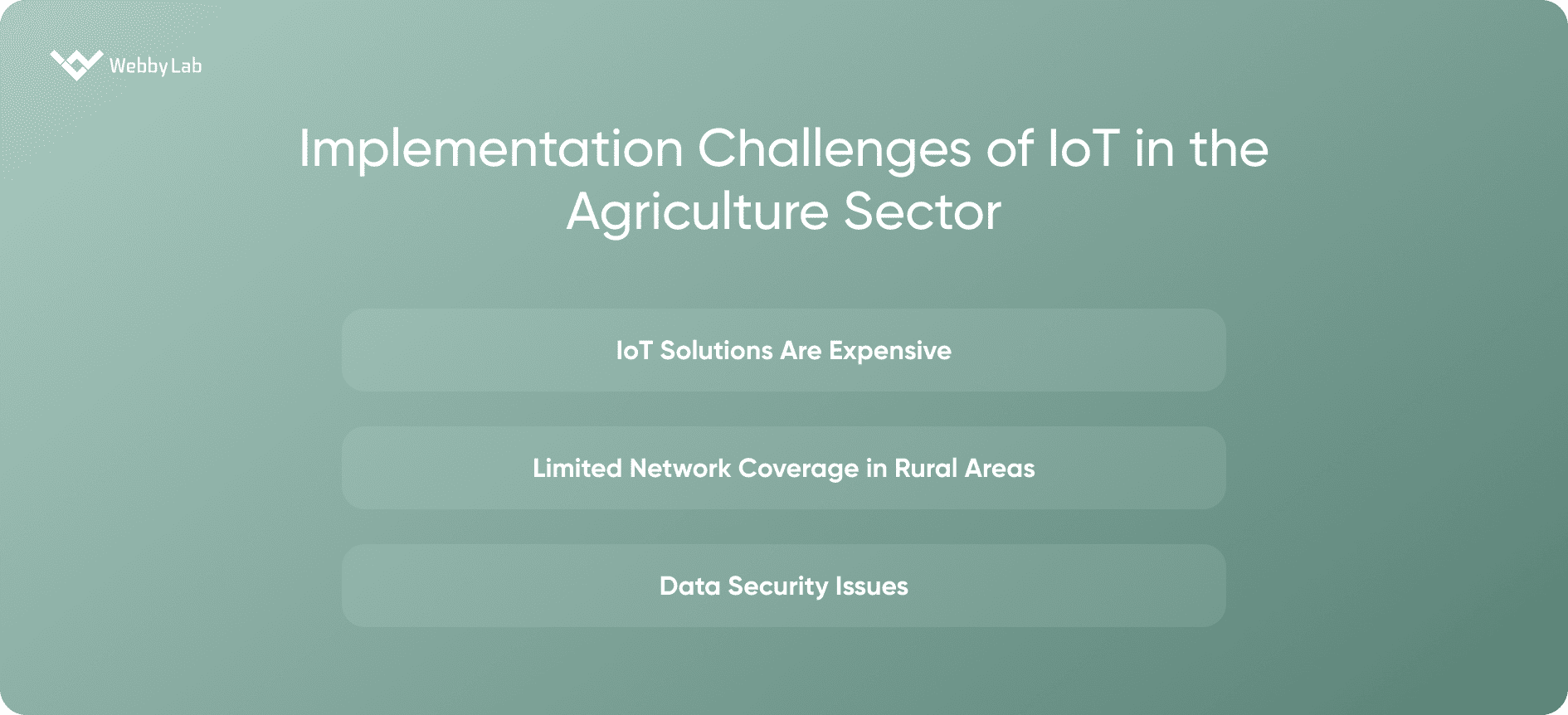 Implementation Challenges of IoT in the Agriculture Sector