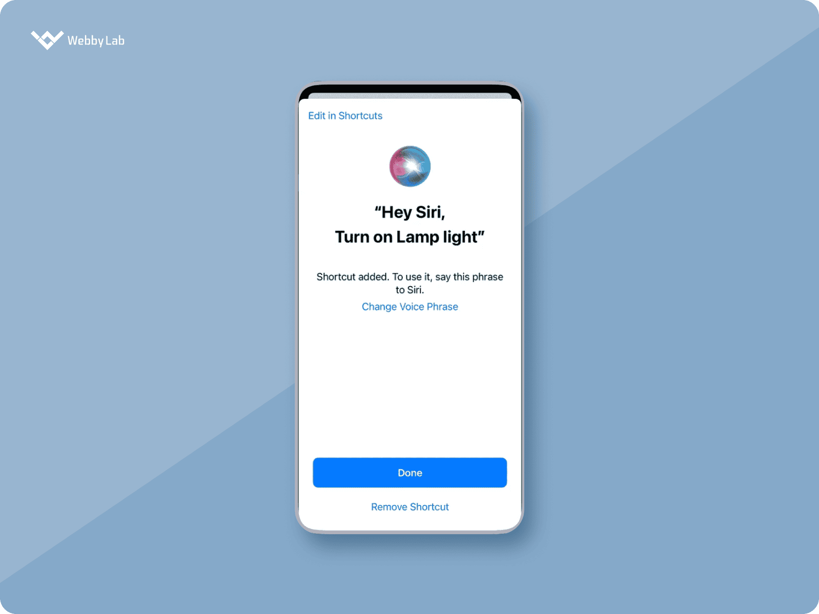 Using natural language processing in iOS shortcuts.