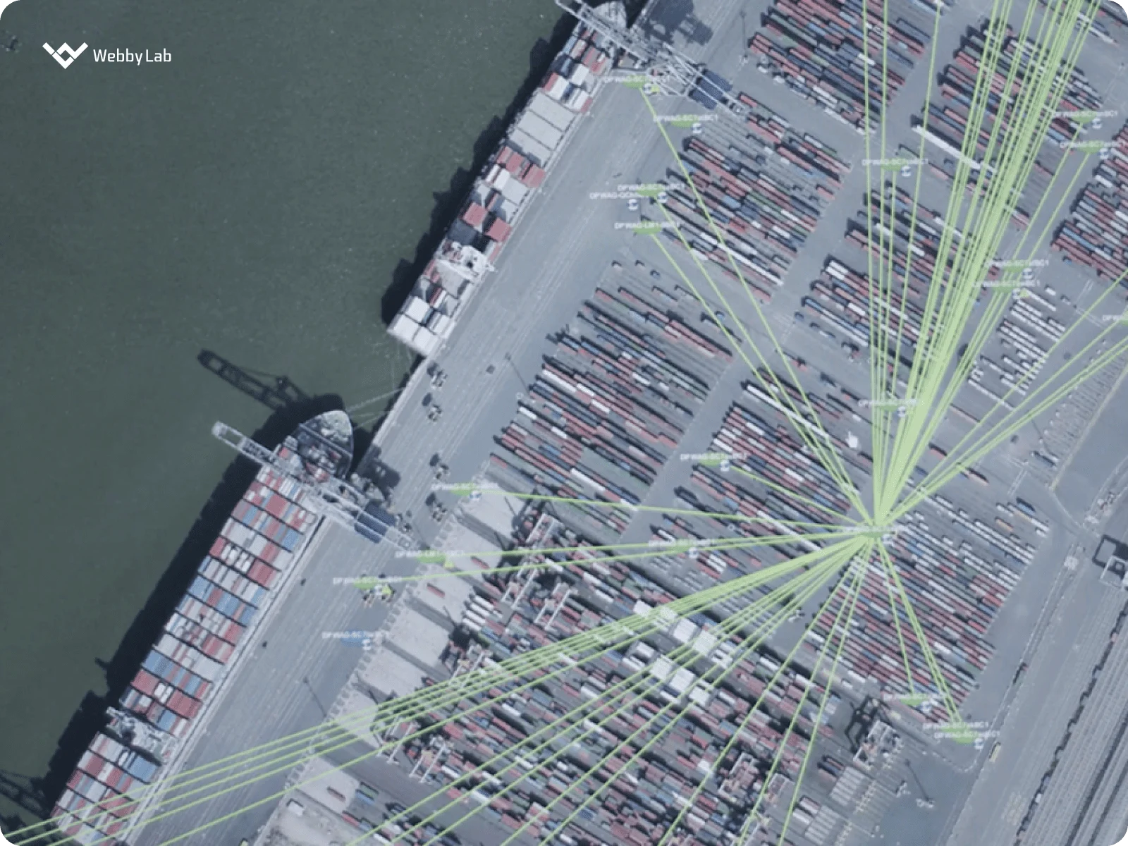 The DP World Antwerp port terminal implemented a mesh network