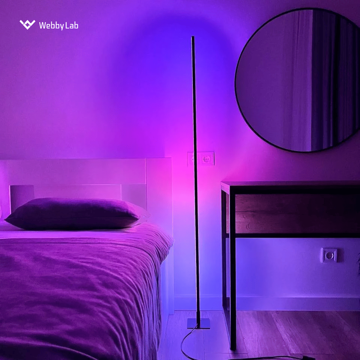 Smart lamps by a Ukrainian startup, Intellect, utilizing a minimalistic aesthetic and cloud IoT deploymen