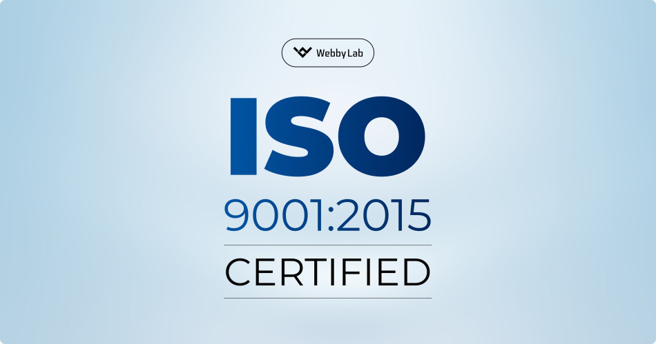 WebbyLab офіційно отримали сертифікацію ISO 9001!