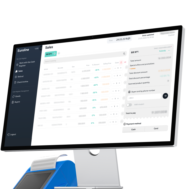 Kassa Main Dashboard
