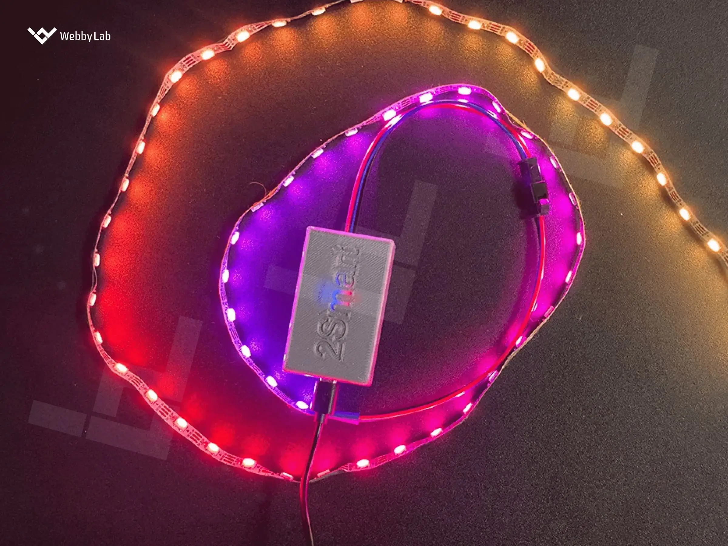 The led strip controller that became the cornerstone of the smart lamp developed by the WebbyLab team