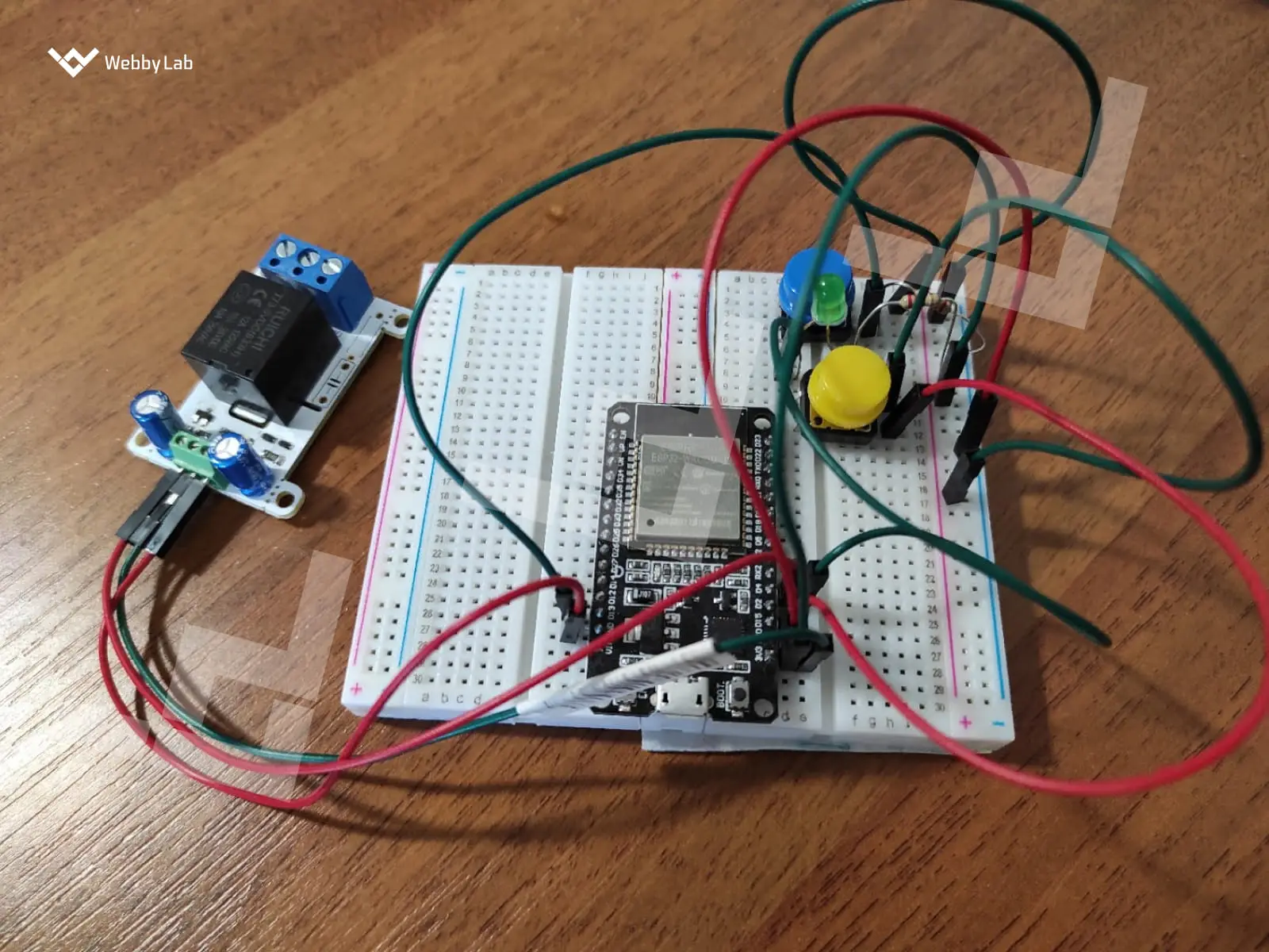 AI in IoT example: an IoT device PoC created by Webbylab with AI assistance.