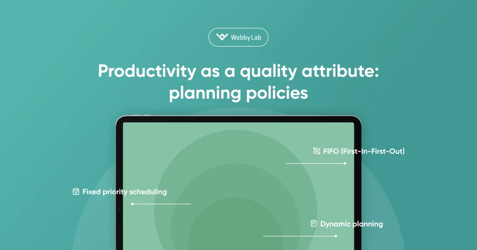 Productivity as a quality attribute: planning policies