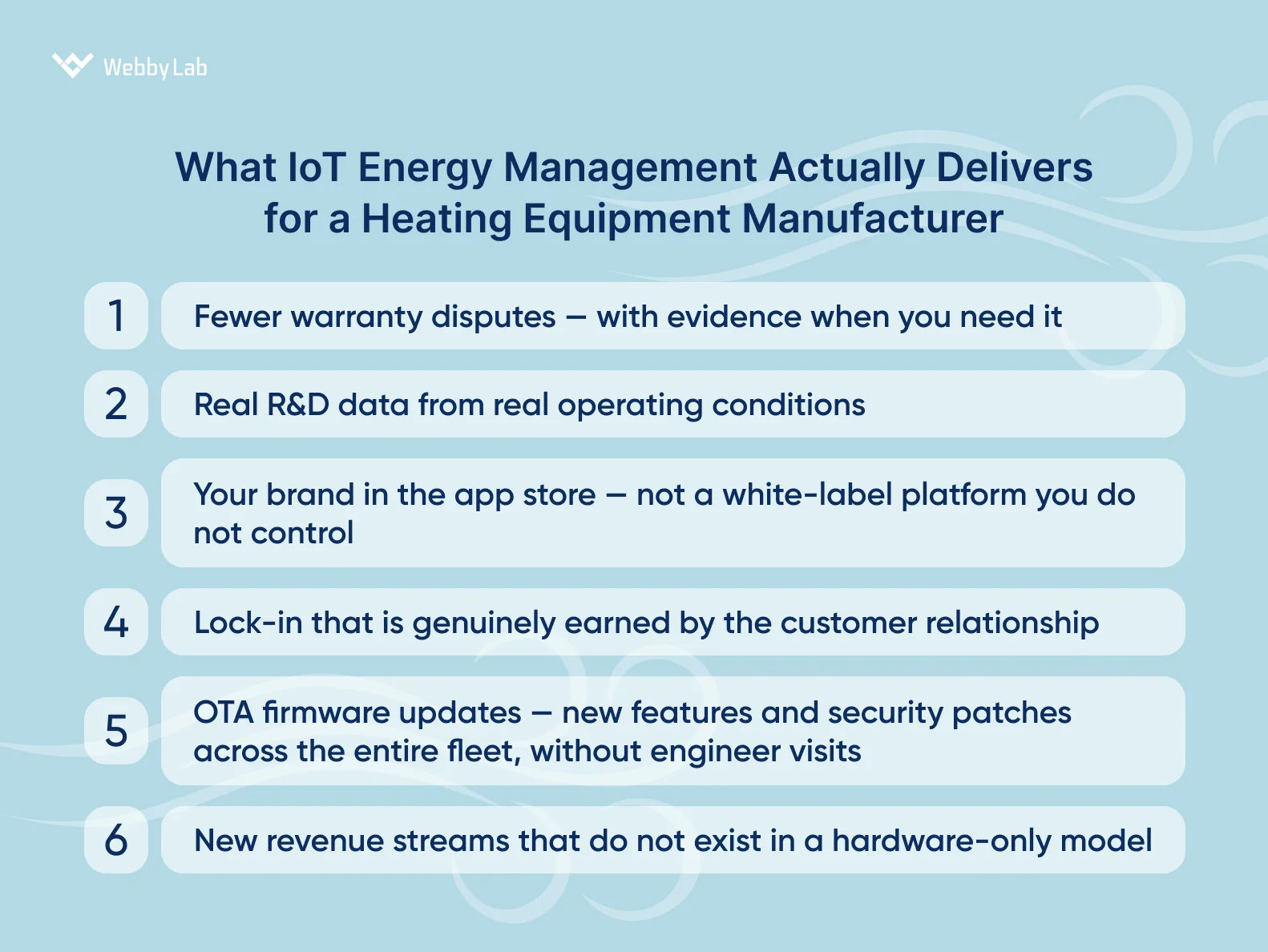 Business outcomes of IoT energy management for HVAC manufacturers — from warranty cost reduction to recurring revenue